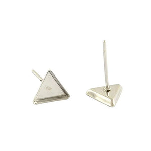 316L Stainless Steel Flower Shape Micro-inlaid Rhinestone Stud Earring Pins