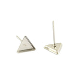 316L Stainless Steel Flower Shape Micro-inlaid Rhinestone Stud Earring Pins