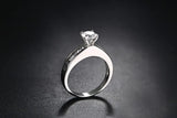 CZ Stone Promise Ring for Women Bridal Jewelry