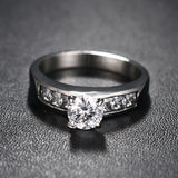 CZ Stone Promise Ring for Women Bridal Jewelry
