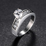 CZ Stone Promise Ring for Women Bridal Jewelry