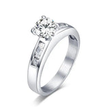 CZ Stone Promise Ring for Women Bridal Jewelry