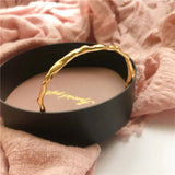 Geometric 925 Silver Bangle for Women
