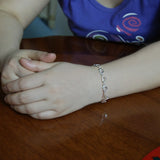 925 Silver Heart-shaped Bracelet for Women, Fine Jewelry Gift