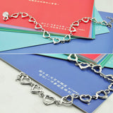 925 Silver Heart-shaped Bracelet for Women, Fine Jewelry Gift