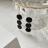 925 Silver Gemstone Earrings, Mothers Gift, Round Nickel Agate