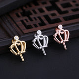 925 Silver Pendant Clasp 8-15mm Pearl or Round Bead Semi Mount Pendant