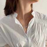 925 Sterling Silver Leaves Pendant Sideway Leaf Necklace