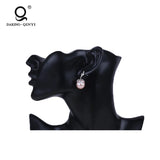 925 Sterling Silver Pearl Wedding Earrings