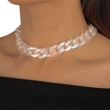 Women's Exaggerated Transparent Necklace Jewelry