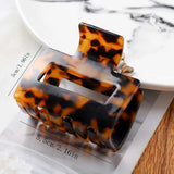 Leopard Hair Claws Crab Clamps Solid Small Hair Clips Lady Headwear