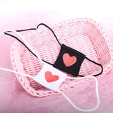 Women Anime Cosplay Costume Eyeshade Heart Embroidery Single Eye Mask