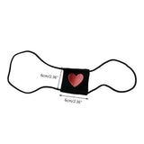 Women Anime Cosplay Costume Eyeshade Heart Embroidery Single Eye Mask