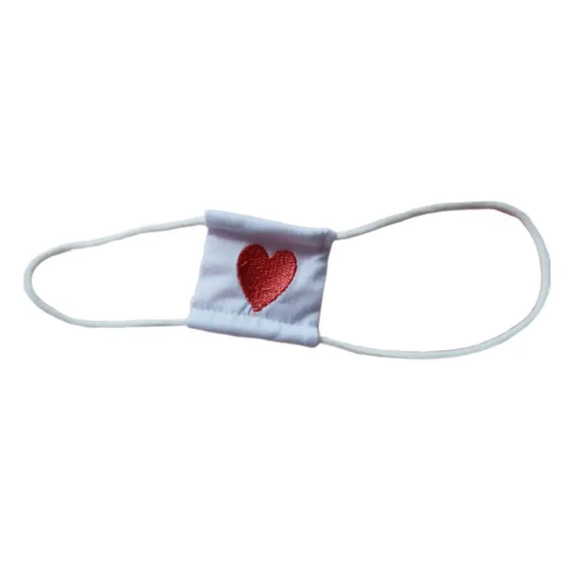 Women Anime Cosplay Costume Eyeshade Heart Embroidery Single Eye Mask