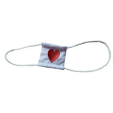 Women Anime Cosplay Costume Eyeshade Heart Embroidery Single Eye Mask