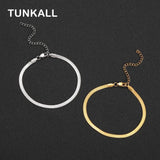 Women's Stainless Steel Blade Chain Anklet with Extender Chain