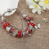 Women Charms Bracelet + Pendants + Chain Metal Security VH 99 S0418