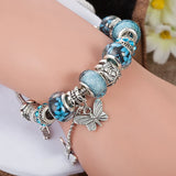Women Charms Bracelet + Pendants + Chain Metal Security VH 99 S0418