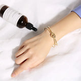 Women Bangle Bracelet Stainless Steel Hollow Style Pulseiras Bijoux