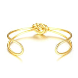 Women Bangle Bracelet Stainless Steel Hollow Style Pulseiras Bijoux