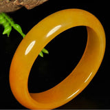 Natural XinJiang JinSi Jade Stone Bangles Cuff for Women