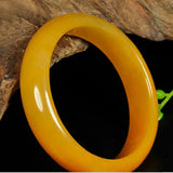 Natural XinJiang JinSi Jade Stone Bangles Cuff for Women
