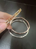 Diamond Titanium Steel Bracelet Open Bangle Jewelry Women Accessories