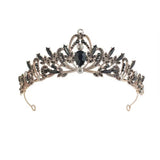 Baroque Crystal Crown Tiara Vintage Rhinestone Bridal Wedding Hair Accessory