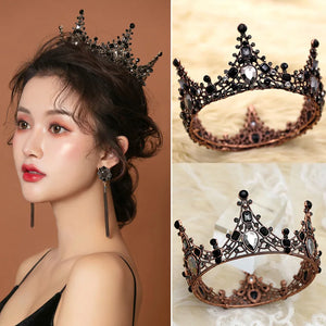 Baroque Rhinestones Bride Wedding Crowns Bridal Hair Jewelry
