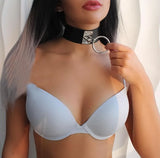 Women Bdsm Leather Collar Necklace Belt Harness Sexy Bondage Choker