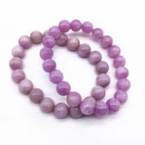 Natural Kunzite Bead Bracelet 18.5cm 100% Real Stone No Synthetic Girl