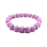 Natural Kunzite Bead Bracelet 18.5cm 100% Real Stone No Synthetic Girl