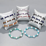 Natural Stone Beads Bracelet Lapis Lazuli Bangles