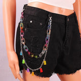 Colorful Bear Belly Chain Hipster Art Jewelry