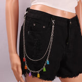 Colorful Bear Belly Chain Hipster Art Jewelry