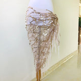 Sequins Tassel Belly Dance Hip Scarf Indian Belly Dancing Belts