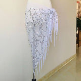 Sequins Tassel Belly Dance Hip Scarf Indian Belly Dancing Belts