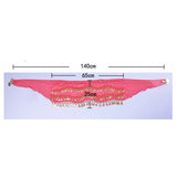 Women Belly Dance Hip Scarf 3 Row Belt Skirt With Golden Coins