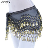 Women Belly Dance Waist Scarf Coin Decoration Stage Performance