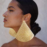 Big Drop Earrings Chunky Sequin Dangle Ear Stud Hoop Earings