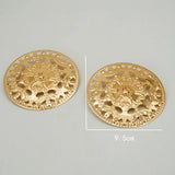 Big Drop Earrings Chunky Sequin Dangle Ear Stud Hoop Earings