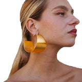 Big Drop Earrings Chunky Sequin Dangle Ear Stud Hoop Earings
