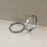 Titanium Big Hoop Earrings Hypoallergenic Huggie 38mm 30mm