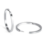 Titanium Big Hoop Earrings Hypoallergenic Huggie 38mm 30mm