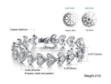 Bling Heart Full Chain Link Micro CZ Zircon Stone Bracelet Wedding Jewelry