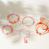 Bohemia Stone Bracelets with Tassel Charm Wrap Beads