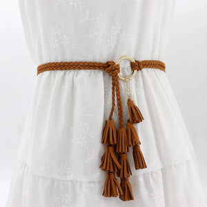 Bohemia Style Tassel Belt Woven Knot Waist Chain