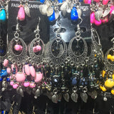 Boho Beads Earrings Lot - Fringing Tassel Jewelry