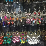 Boho Beads Earrings Lot - Fringing Tassel Jewelry