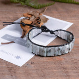 Boho Stone Beaded Wrap Bracelet for Women